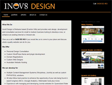 Tablet Screenshot of inov8design.com.au